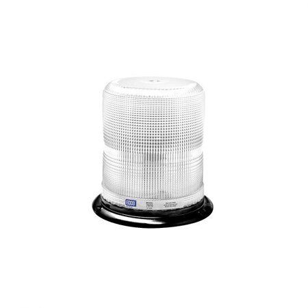 Ecco Pulse Ii 7965 360 Medium Profile Strobe Beacon, Clear, Led Lamp, 3BoltFlangeSurface Mount, 12 7970C